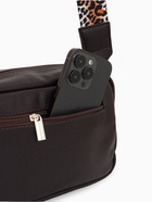 Сумка женская кросс-боди TEXTURA на молнии, 21×7×13 см, тёмно-коричневая - Фото 7