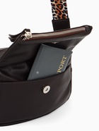 Сумка женская кросс-боди TEXTURA на молнии, 21×7×13 см, тёмно-коричневая - Фото 8