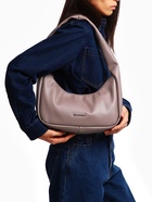 Сумка женская багет TEXTURA на молнии, 30×10×14 см, пудровая - Фото 12