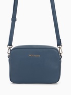 Сумка женская кросс-боди TEXTURA на молнии, 20×7×15 см, голубая - Фото 4