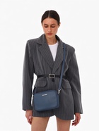 Сумка женская кросс-боди TEXTURA на молнии, 20×7×15 см, голубая - Фото 16