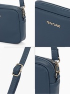 Сумка женская кросс-боди TEXTURA на молнии, 20×7×15 см, голубая - Фото 2