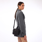 Сумка женская кросс-боди TEXTURA на молнии, 20×7×15 см, коричневая - Фото 9