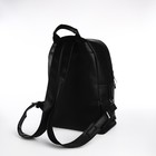 Рюкзак городской TEXTURA из искусственной кожи на молнии, наружный карман, цвет чёрный - Фото 2