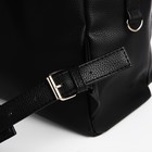 Рюкзак городской TEXTURA из искусственной кожи на молнии, наружный карман, цвет чёрный - Фото 3