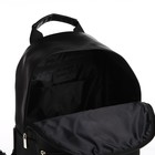 Рюкзак городской TEXTURA из искусственной кожи на молнии, наружный карман, цвет чёрный - Фото 5