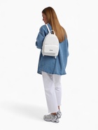 Рюкзак-мини женский TEXTURA, на молнии, размер 22×10×28 см, белый - Фото 14