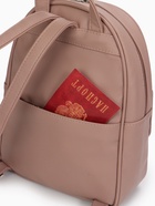 Рюкзак-мини женский TEXTURA, на молнии, размер 22×10×28 см, пудровый - Фото 13