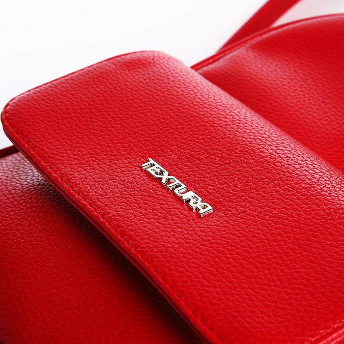 Рюкзак женский Payla,  TEXTURA, 22*10*28 см отд на молнии, 2 н/кармана, регл лямки, красный