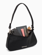 Сумка женская багет TEXTURA на молнии, 26×4×14 см, чёрная - Фото 3