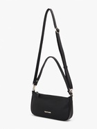 Сумка женская багет TEXTURA на молнии, 26×4×14 см, чёрная - Фото 12