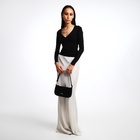 Сумка женская багет TEXTURA на молнии, 26×4×14 см, чёрная - Фото 12