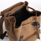 Рюкзак мужской городской, TEXTURA, текстиль, цвет коричневый - Фото 5