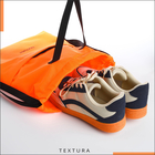 Мешок-сумка для обуви с карманом, TEXTURA, оранжевый - Фото 4
