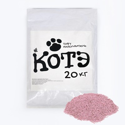 Наполнитель тофу «Котэ», персик, 20 кг