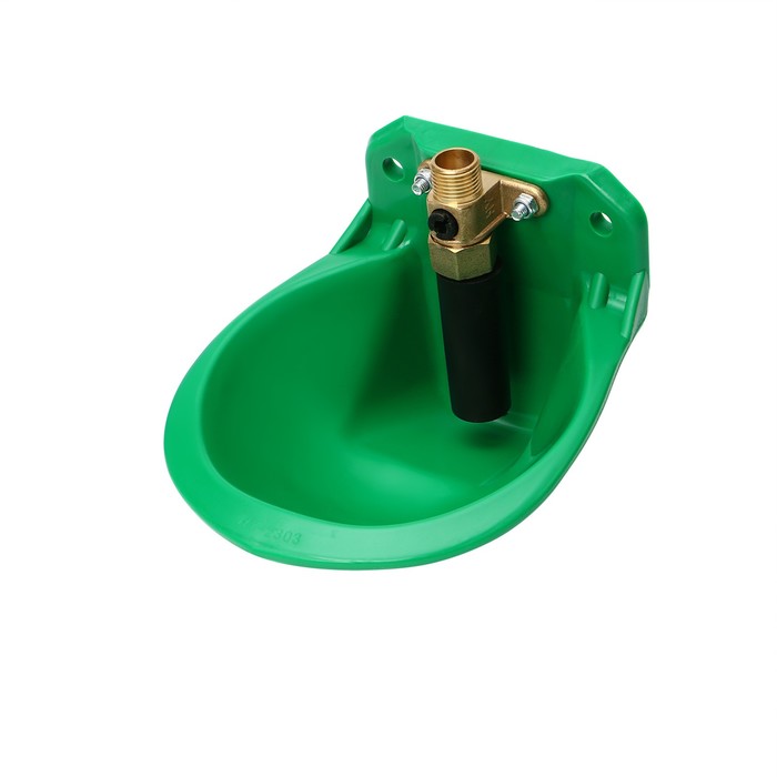 Поилка чашечная для КРС, свиней, коз, 17×18×7 см, пластик, зелёная, Greengo - Фото 1