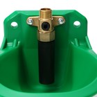 Поилка чашечная для КРС, свиней, коз, 17×18×7 см, пластик, зелёная, Greengo - Фото 3