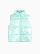 Жилет для девочки MINAKU: Cozy Winter, бирюзовый, рост 128 см  (артикул 10122017)  большой выбор товаров оптом и в розницу по низким ценам с доставкой