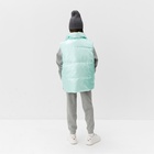 Жилет для девочки MINAKU: Cozy Winter, бирюзовый, рост 134 см - Фото 10