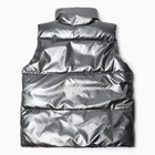 Жилет для девочки MINAKU: Cozy Winter, серый, рост 122 см 10122021