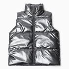 Жилет для девочки MINAKU: Cozy Winter, серый, рост 122 см 10122021