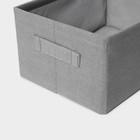 Короб для хранения LaDо́m, 29×20×14 см, цвет серый - Фото 3