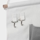 Органайзер подвесной с карманами LaDо́m, 7 отделения, 50×38 см, цвет серый - фото 8725921