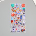 Наклейка пластик мягкие "Космос" МИКС 24,8х10,5 см - Фото 3