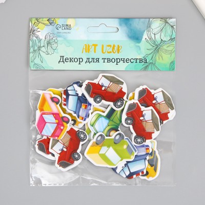Декор для творчества «Автомобили»,14 шт., 10×13 см