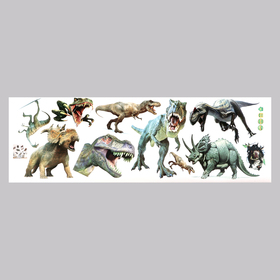 Наклейка 3Д интерьерная Динозавры 90*30см
