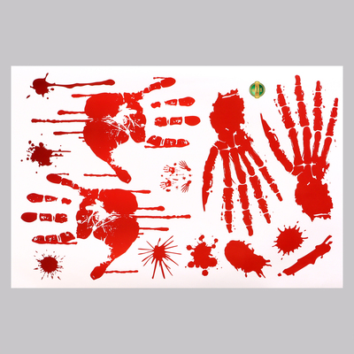 Интерьерная наклейка 3Д TAKE IT EASY «Хоррор руки-следы», 45×30 см