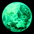 Наклейка 3Д интерьерная "Земля", светящаяся, 30х30см - фото 109552690