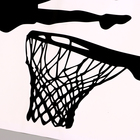 Наклейка 3Д интерьерная Баскетбол 57*40см - Фото 3