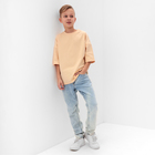 Футболка детская MINAKU:Basic line kids цвет светло-бежевый, рост 134 см - Фото 2
