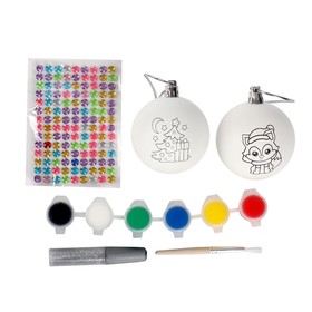 {{photo.Alt || photo.Description || 'УЦЕНКА Набор для творчества «Новогодние шары под раскраску», 2 шт.'}}