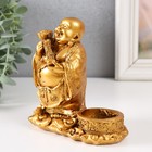 Фигурка полистоун подсвечник на 1 свечу d=3.7 см «Денежный Хотей», 12×6×12 см - Фото 4