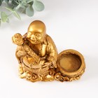 Фигурка полистоун подсвечник на 1 свечу d=3.7 см «Денежный Хотей», 12×6×12 см - Фото 5