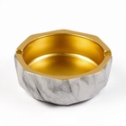 Пепельница для дома «Мрамор», для сигарет и стиков, 11.5×4.5 см, керамика - Фото 3
