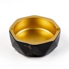 Пепельница для дома «Мрамор», для сигарет и стиков, 11.5×4.5 см, керамика - Фото 2