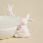 Блюдо для подачи SL Home «Лесные кролики», 19.5×15.3×7.5 см, фарфор, белое - Фото 2