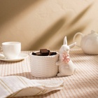 Конфетница SL Home «Лесные кролики», 15×9×12.5 см, фарфор, белая - Фото 6