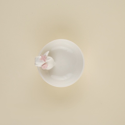 Конфетница SL Home «Лесные кролики», 13×10.3 см, фарфор, белая