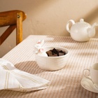 Конфетница SL Home «Лесные кролики», 13×10.3 см, фарфор, белая - Фото 2