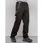 Полукомбинезон горнолыжный утеплённый мужской зимний, размер 50, цвет тёмно-серый - Фото 3