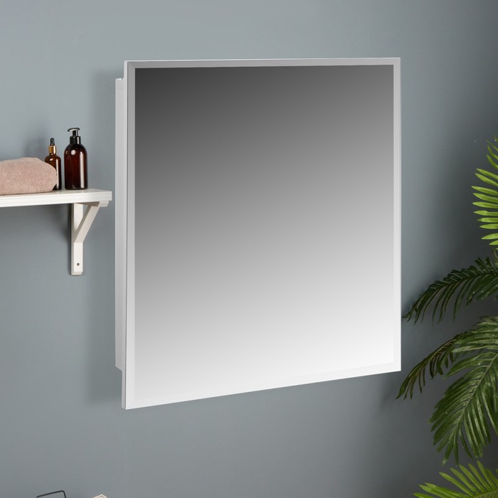 Зеркало-шкаф для ванной комнаты "ЕШЗ- 550" , белый, 55 х 60 х 12 см - Фото 1