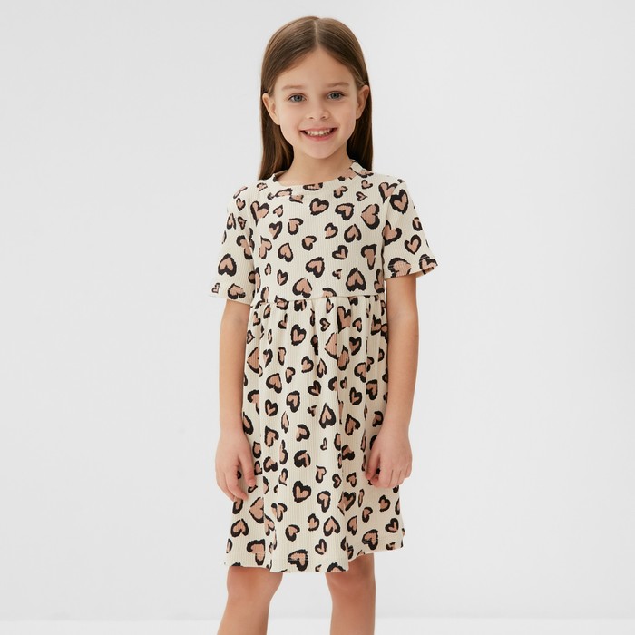 

Платье детское KAFTAN Leo love, размер 34 (122-128 см)