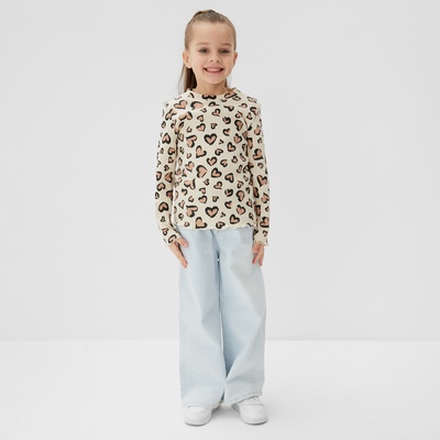 Футболка с длинным рукавом KAFTAN: Leo love, размер 38 (146-152 см)