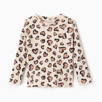 Футболка с длинным рукавом KAFTAN: Leo love, размер 38 (146-152 см)