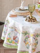 Скатерть «Этель. Уютная пасха», d=215 см, саржа, хлопок, 190 г/м² - Фото 2