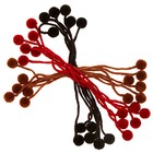Декоративный элемент на верёвочке «Радость» 2 шарика, d= 1,5 см, набор 18 шт., цвет МИКС - фото 109546109